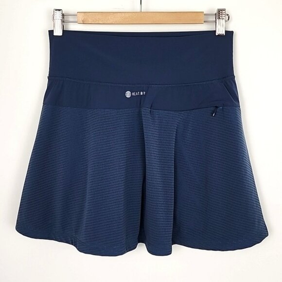 Adidas Heat Dry Athletic Women's Navy Blue Skort Skirt Stretch Size Small - Picture 2 of 13